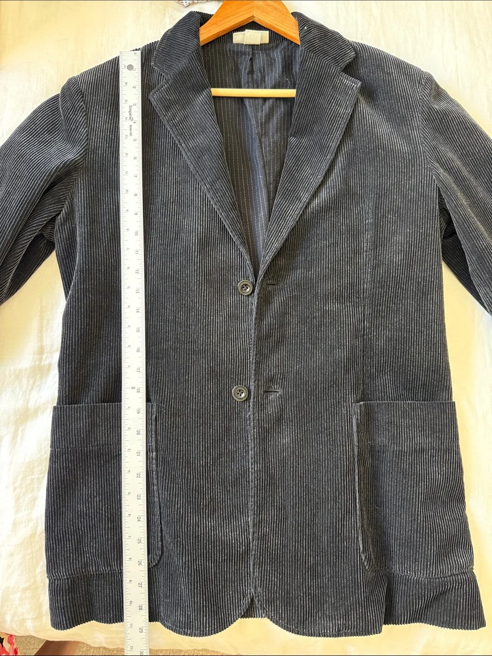 DKNY Vintage 90s Black Corduroy Blazer Sport Coat Men’s Medium